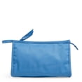 thumbnail image 1 of Vera Bradley Women's Recycled Cotton Trapeze Cosmetic Bag Blue Aster, 1 of 2