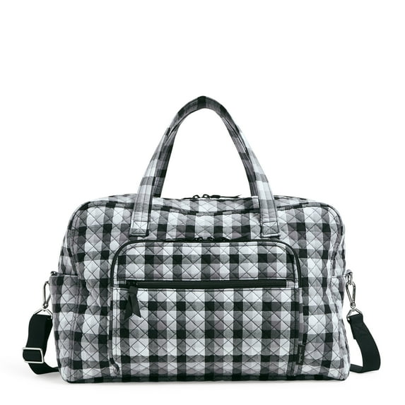 Vera Bradley Women's Recycled Cotton Weekender Travel Bag Kingbird Plaid