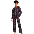 thumbnail image 1 of Vera Bradley Womens Christmas Holiday 100% Cotton Flannel 2 Piece Pajama Set Tartan Plaid XL, 1 of 6