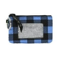 thumbnail image 1 of Vera Bradley Alpine Check Black Blue Card Wallet Key Ring Zip ID Carryall New, 1 of 1