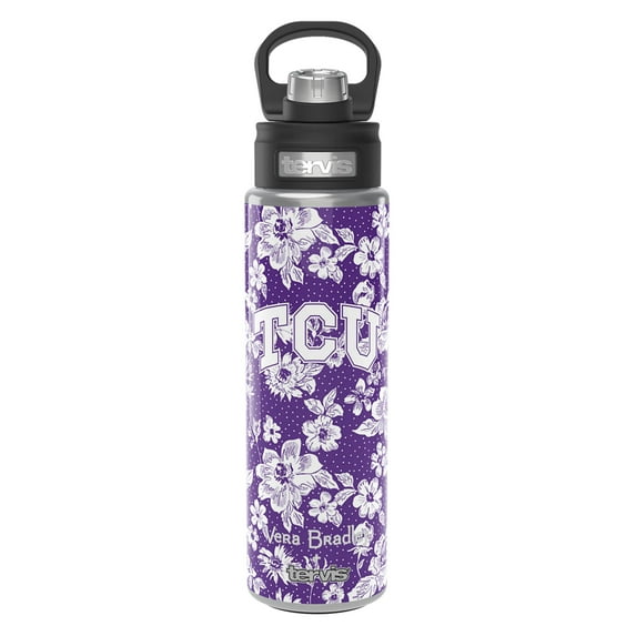 Vera Bradley x Tervis TCU Horned Frogs 24oz. Wide Mouth Bottle with Deluxe Lid