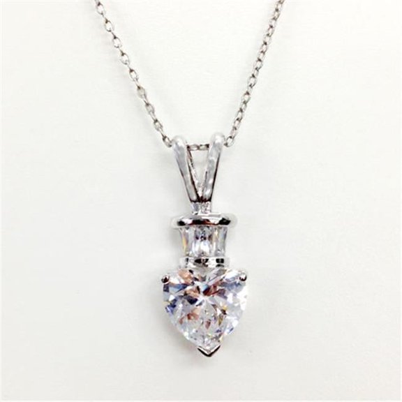 Vera & Co., Inc. Sterling Silver Cassic Baguette Pendant