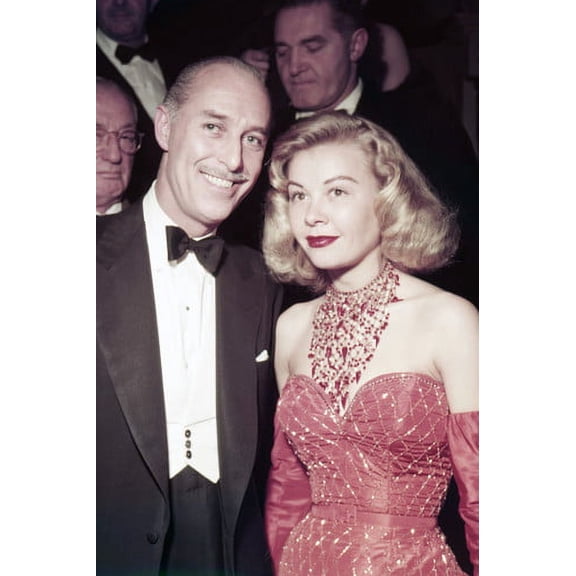 Vera-Ellen Richard Gully Candid at Masquers Dinner Event 1954 24x36 Poster