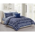 thumbnail image 1 of Vera MAREEYA12972D-1 Mareeya Full & Queen Comforter Set, Indigo - 10 Piece, 1 of 1