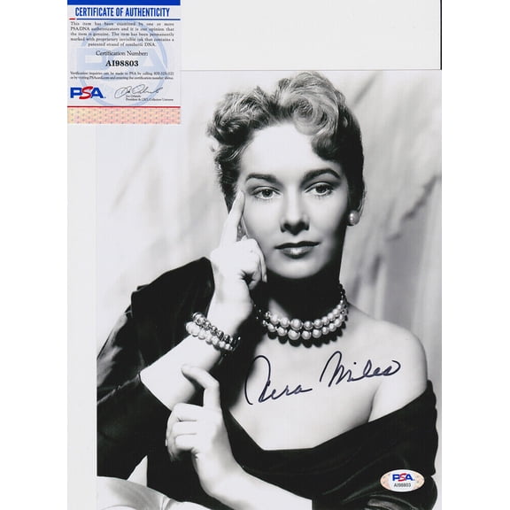 Vera Miles Actress Signed Autograph 8x10 Photo PSA/DNA COA B