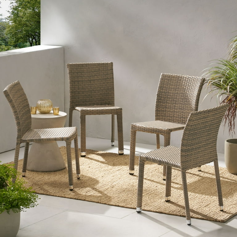 Set Of 4 Gray Stacking Aluminum Armless Chairs Set Of 4 Gray Stacking Aluminum Armless Chairs