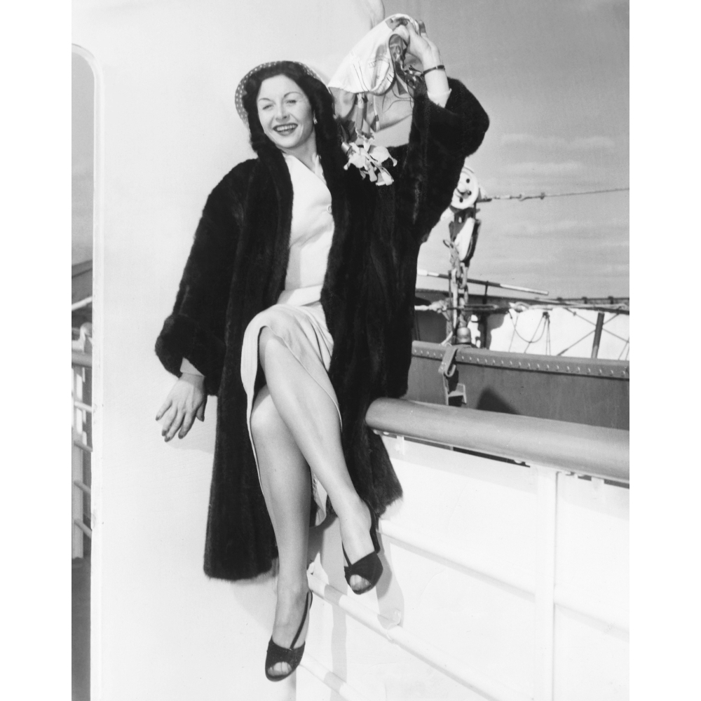 Vera Ralston Sailing To Germany On The S.S. United States 1953 Photo ...