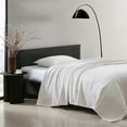thumbnail image 1 of Vera Wang Blanket Designer Cotton Bedding, Medium Weight Home Decor for All Seasons, King, All Over Rib White, 1 of 8