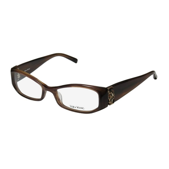 Vera Wang V 077 BR 50 Brown Full Rim Rectangular Optical Frame