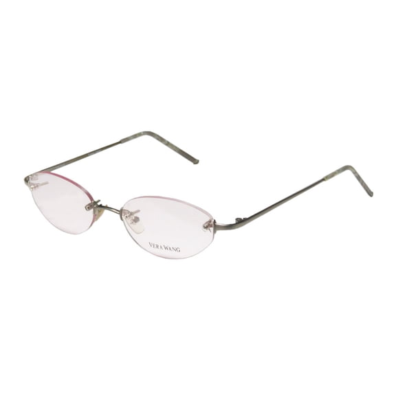 VERA WANG V07 CAT EYE EYEGLASS FRAME/GLASSES RIMLESS LIGHTWEIGHT VINTAGE SERIES