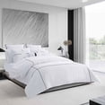 thumbnail image 1 of Vera Wang Zig Zag Queen Comforter Set in White, 1 of 4