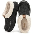 thumbnail image 1 of VeraCosy Women's Wool Felt Hi-Top Memory Foam Moccasin Slippers with Comfort Fleece Lining, 1 of 7