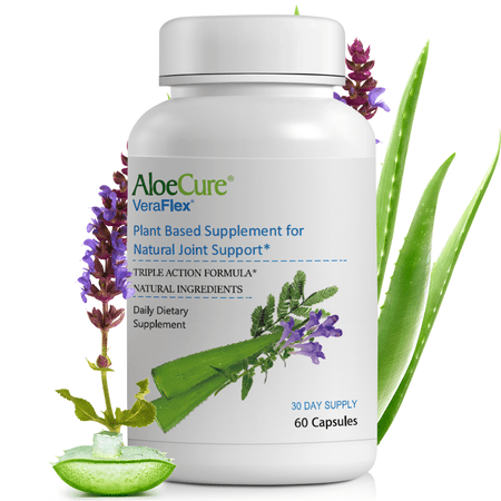 VeraFlex by AloeCure Plant Based Joint Health Supplement - 60 Capsules - Clinically Proven to Support Comfort, Flexibility, and Mobility Starting in 3 Days