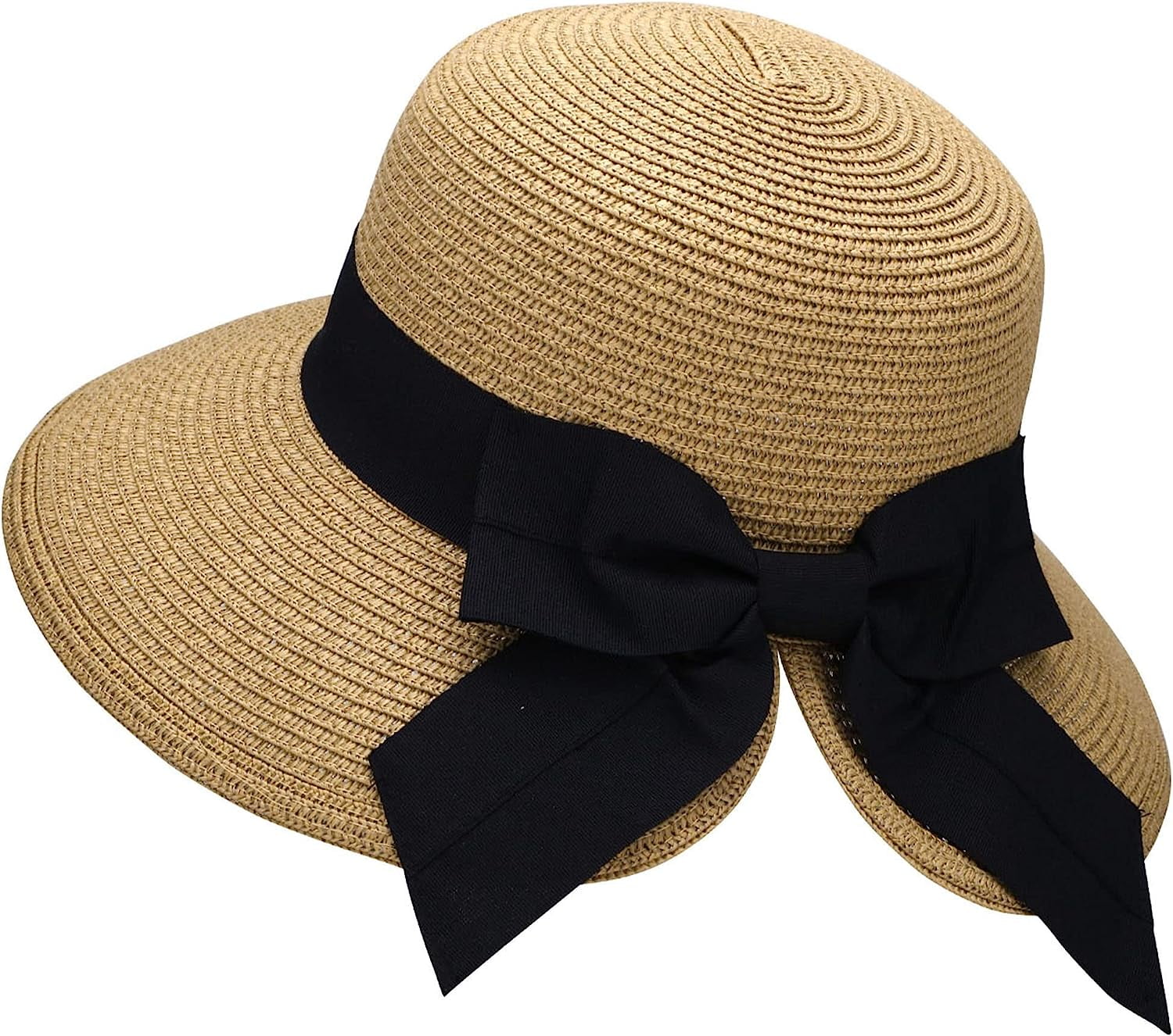 Verabella Floppy Straw Sun Hats for Women, UPF 50+  display picture 3