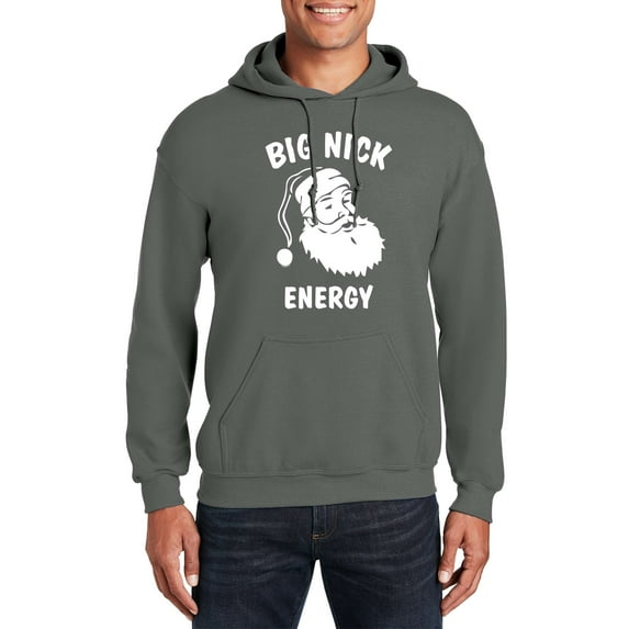 Veracco Big Nick Energy Christmas Hooded Neck Funny Cool Hoodie for Men Women Unisex (Irish Green)