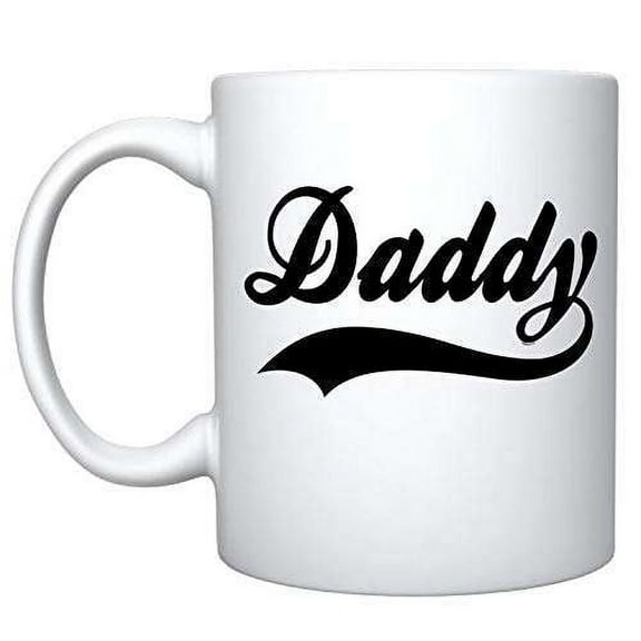 Veracco Daddy Funny White Ceramic Coffee Mug Gifts For Christmas (White)