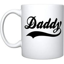 Veracco Daddy - White Ceramic Coffee Mug - Funny Father's Day Birthday Gifts For New Dad Daddy Stepdad (White, Ceramic) - 11oz