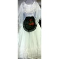 thumbnail image 1 of Veracruz Womens Folklorico Fiesta Dance Traditional Dress Set White Lace Small Length: 30, 1 of 4
