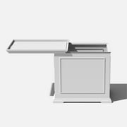 Veradek 2-in-1 Tray and Storage Table – Black