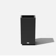thumbnail image 1 of Veradek Block Series Pedestal Short 26" Plastic Planter - Black, 1 of 11