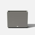 thumbnail image 1 of Veradek Block Series Span Short 24" Plastic Planter - Gray, 1 of 12