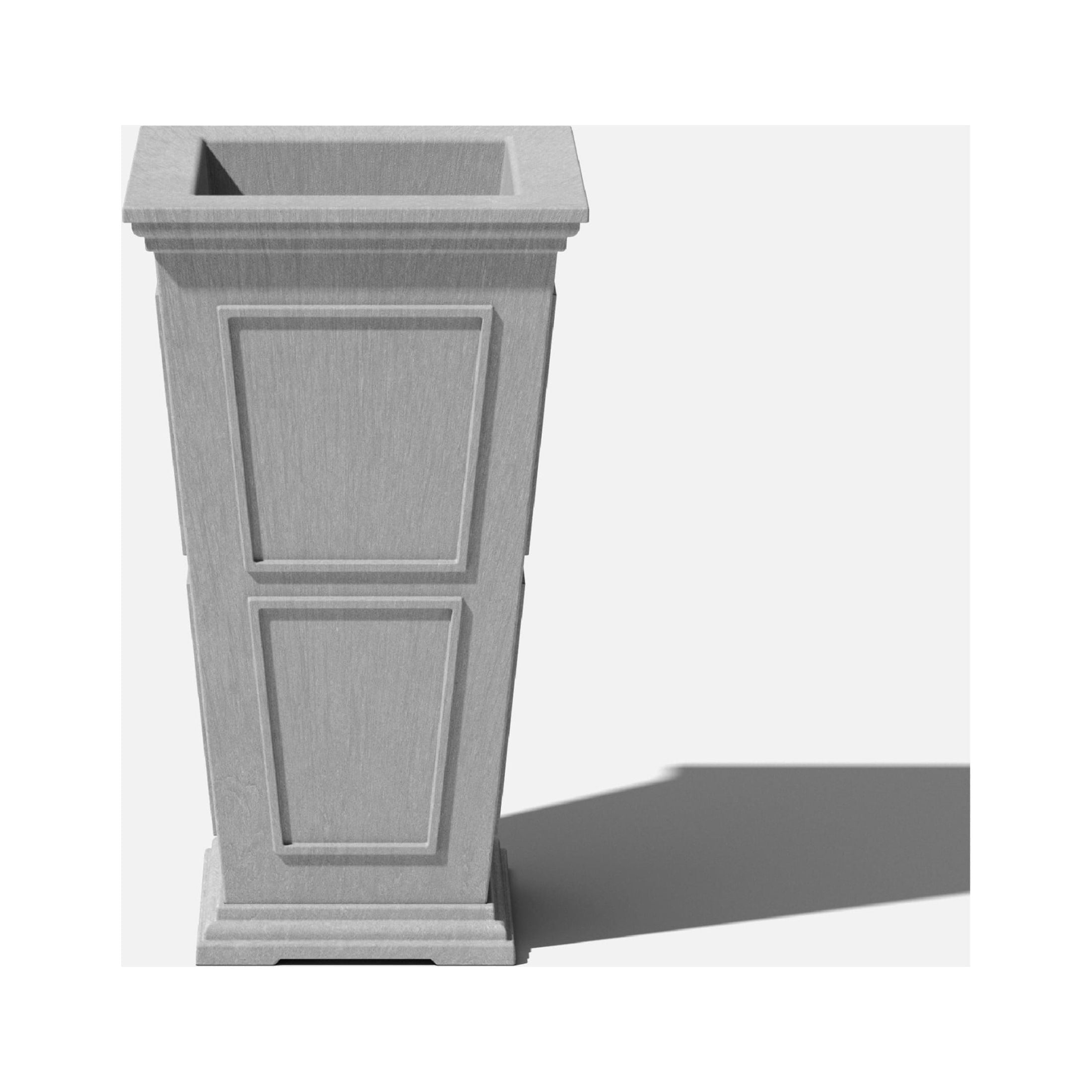 Veradek Brixton Tall 28-inch Gray Recycled Plastic Planter