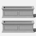 thumbnail image 1 of Veradek Brixton Window Box 36" Plastic Planter 2-Pack Gray, 1 of 9