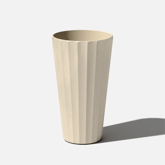 Veradek Column Series 26" Tall Plastic-Stone Planter - (Sand)
