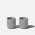 thumbnail image 1 of Veradek Demi Series  12" Plastic-Stone Planter - 2-Pack Gray, 1 of 10