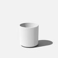 thumbnail image 1 of Veradek Demi Series  12" Plastic-Stone Planter - White, 1 of 10