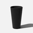 thumbnail image 1 of Veradek Demi Series 26" Tall Plastic-Stone Planter - Black, 1 of 11