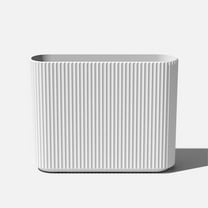 Veradek Demi Series Span 36" Plastic-Stone Planter - (White)