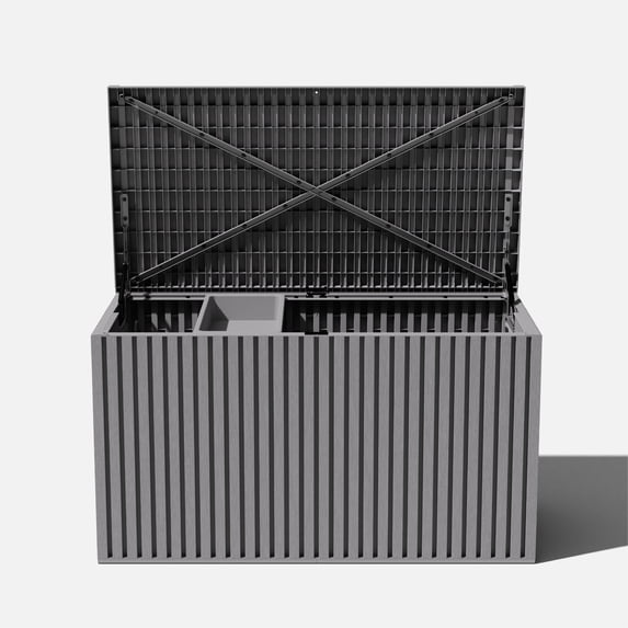 Veradek Everything Box 120 Gallon Capacity Deck Box Gray