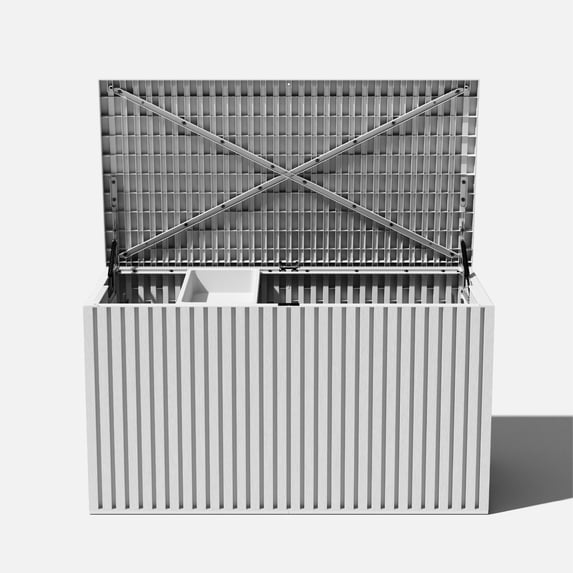 Veradek Everything Box 120 Gallon Capacity Deck Box White