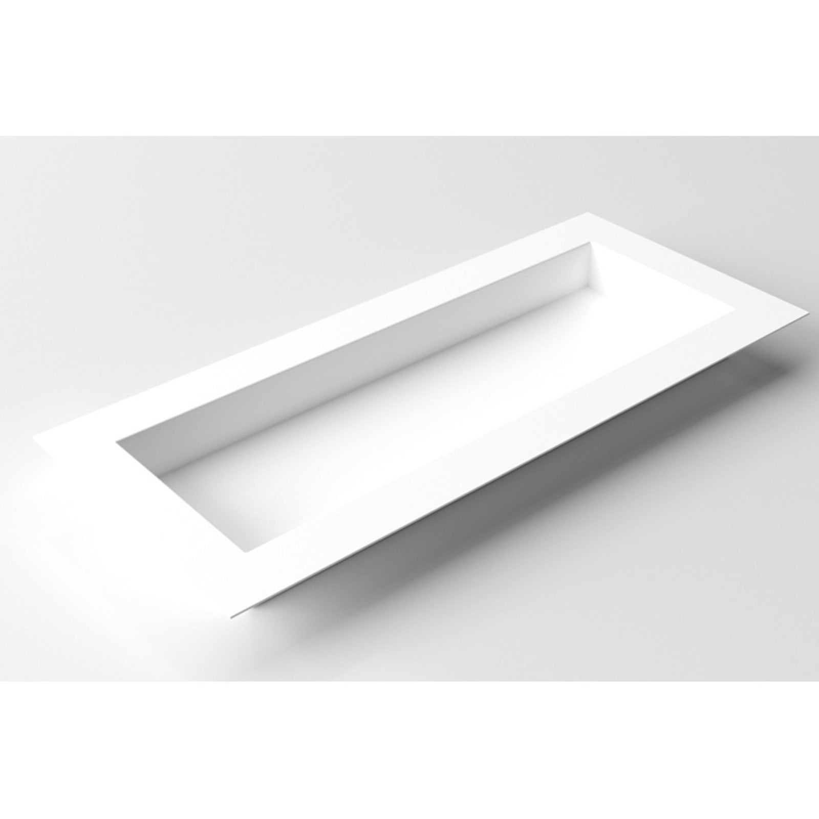 White Steel Geo Series Indoor/Outdoor Planter Box