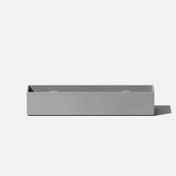 Veradek Geo Series Short 16" Planter - Gray