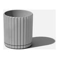 thumbnail image 1 of Veradek Mason Series Demi 6" Plastic-Stone Planter - Gray, 1 of 9
