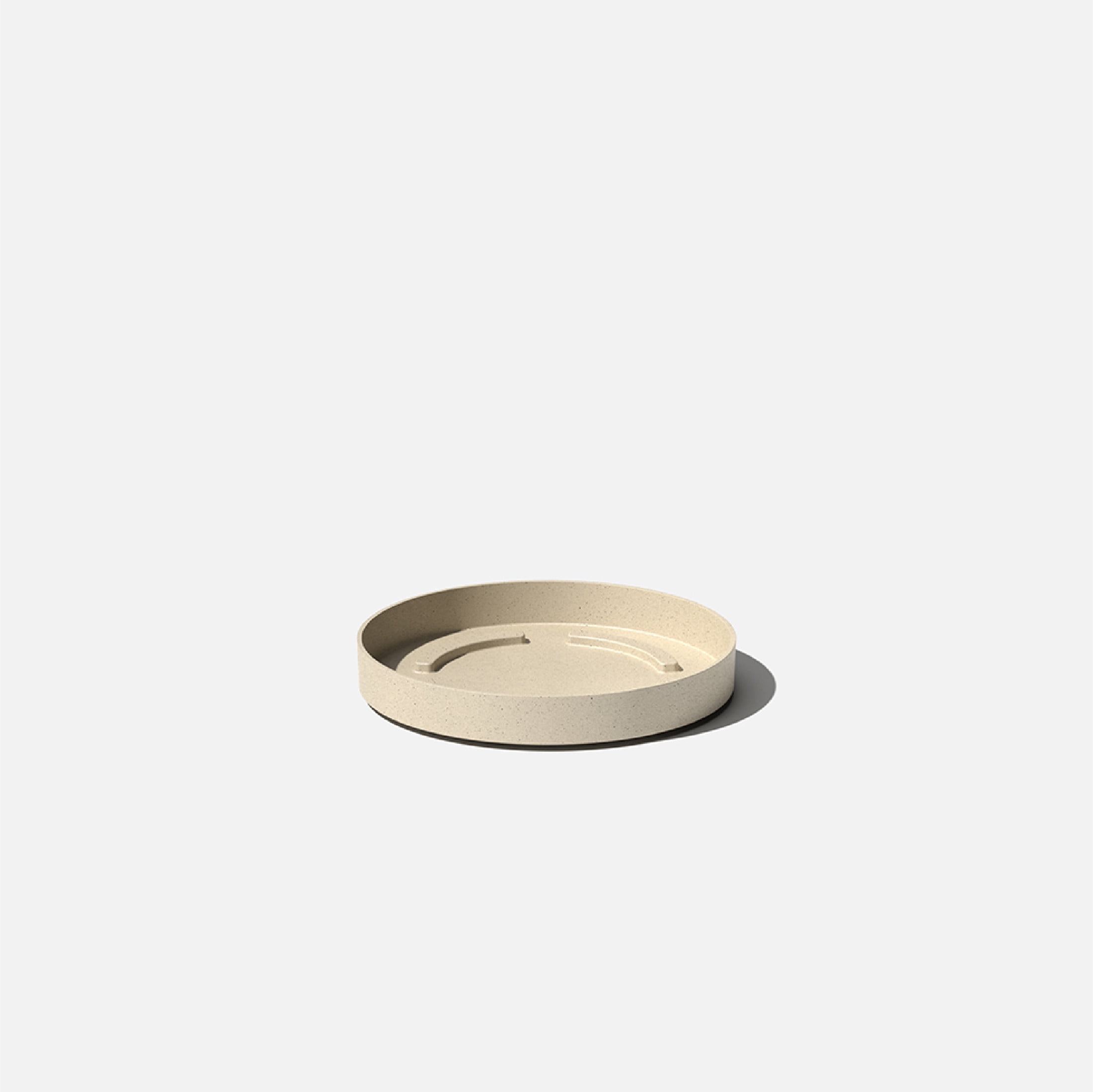 Sandstone Plastic-Concrete Composite 10'' Planter Tray