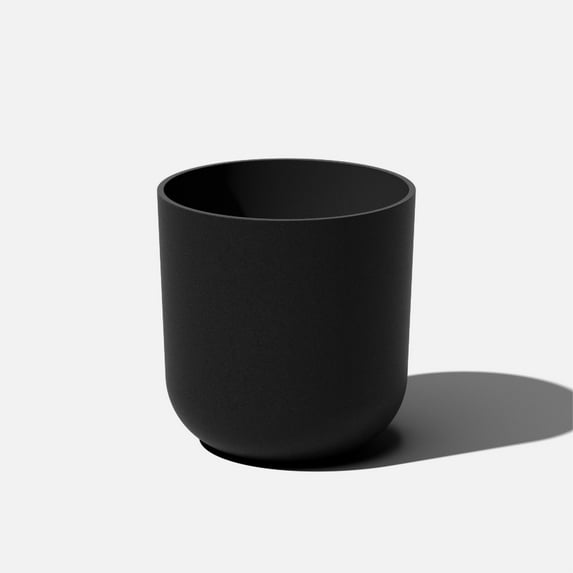 Veradek Mason Series Kona 15" Plastic-Stone Planter - Black