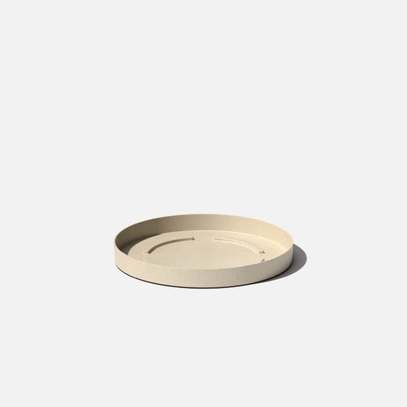 Veradek Mason Series Kona 15'' Plastic-Stone Planter Tray - Sand
