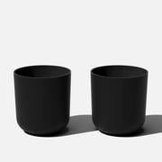 Veradek Mason Series Kona 20" Plastic-Stone Planter 2-Pack Black