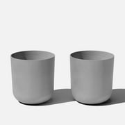 Veradek Mason Series Kona 20" Plastic-Stone Planter 2-Pack Gray
