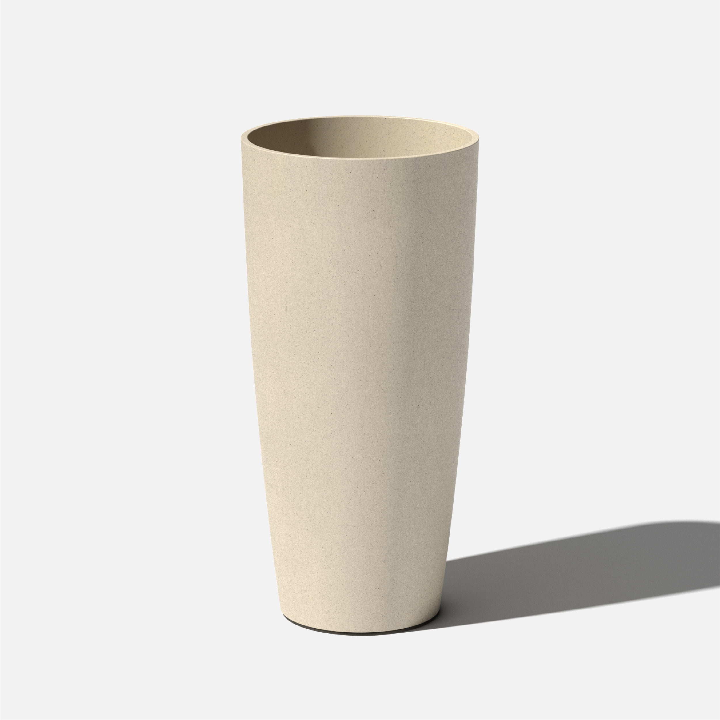 Selena 28" Sandstone Plastic-Stone Tall Planter