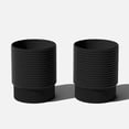 thumbnail image 1 of Veradek Mod Series 17" Plastic-Stone Medum Planter - (Black, 2 Pack), 1 of 11