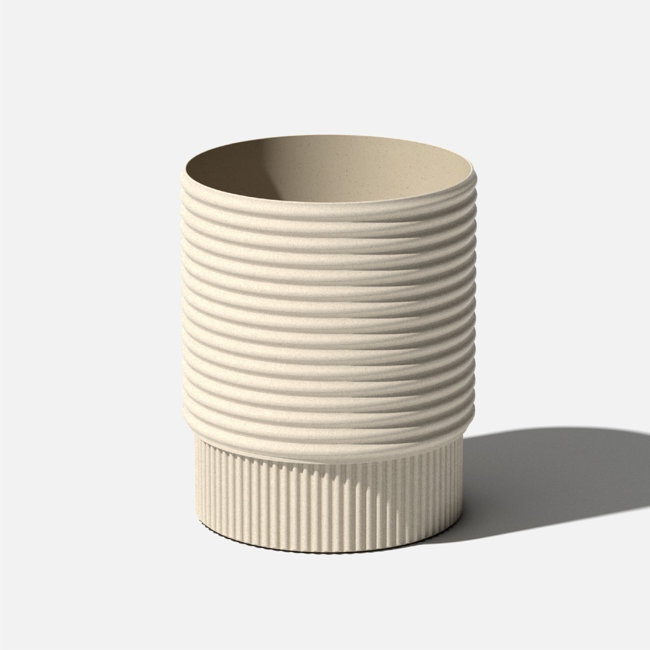 Veradek Mod Series 17" Plastic-Stone Medum Planter - (Sand)
