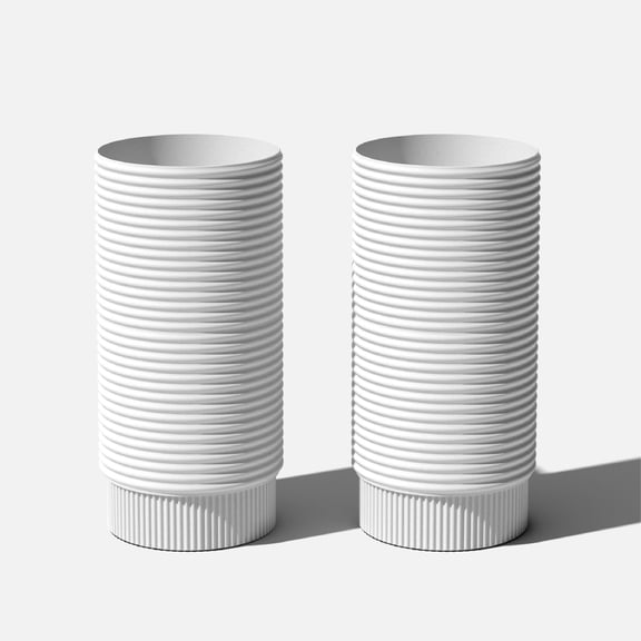 Veradek Mod Series 29" Plastic-Stone Extra Tall Planter - (White)