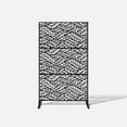 thumbnail image 1 of Veradek Outdoor Privacy Screen 3-Panel Set w/ Stand - (Flowleaf), 1 of 10