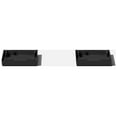 thumbnail image 1 of Veradek Pure Series Midland 26" Plastic Planter Tray 2-Pack Black, 1 of 6