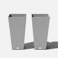 thumbnail image 1 of Veradek Pure Series Midland 30" Plastic Planter 2-Pack Gray, 1 of 13