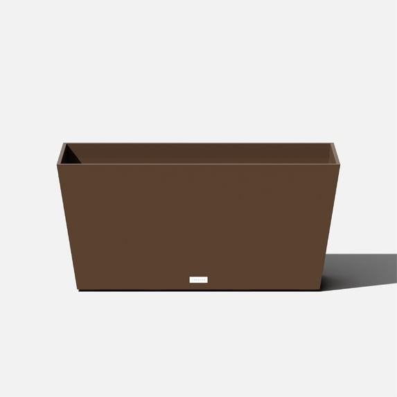 Veradek Pure Series Midori 31" Plastic Planter - Espresso
